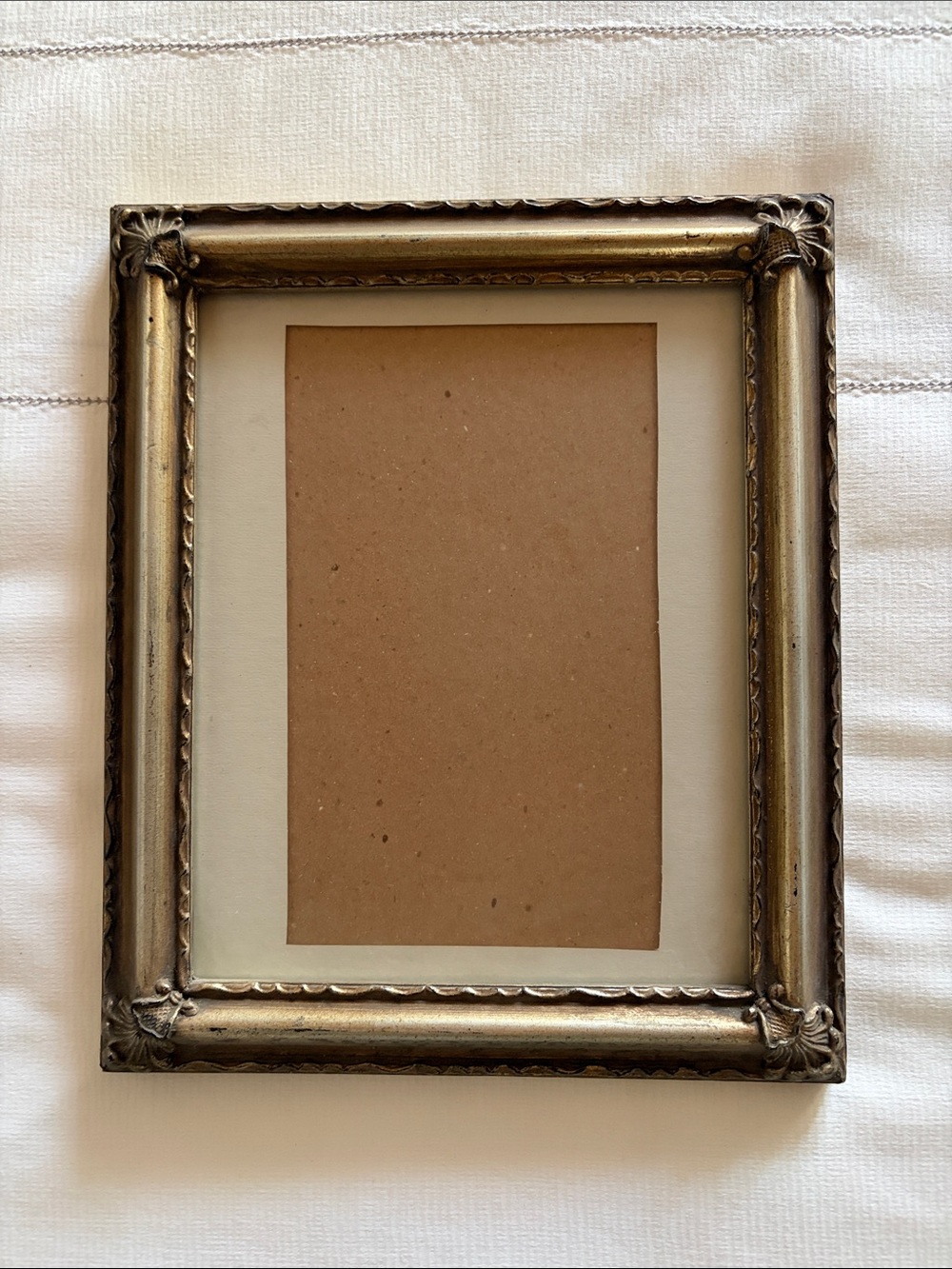 Vintage 90's Burnes of Boston 8x10” Ornate Photo Frame Antique Silver/Bronze